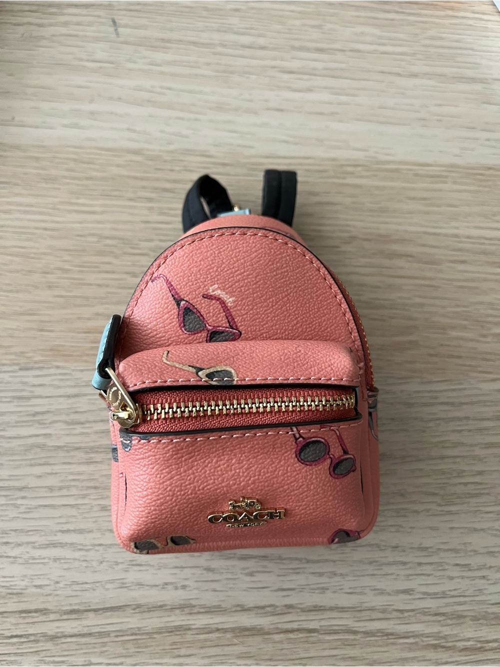 Brand new coach Mini Court Backpack Bag Charm